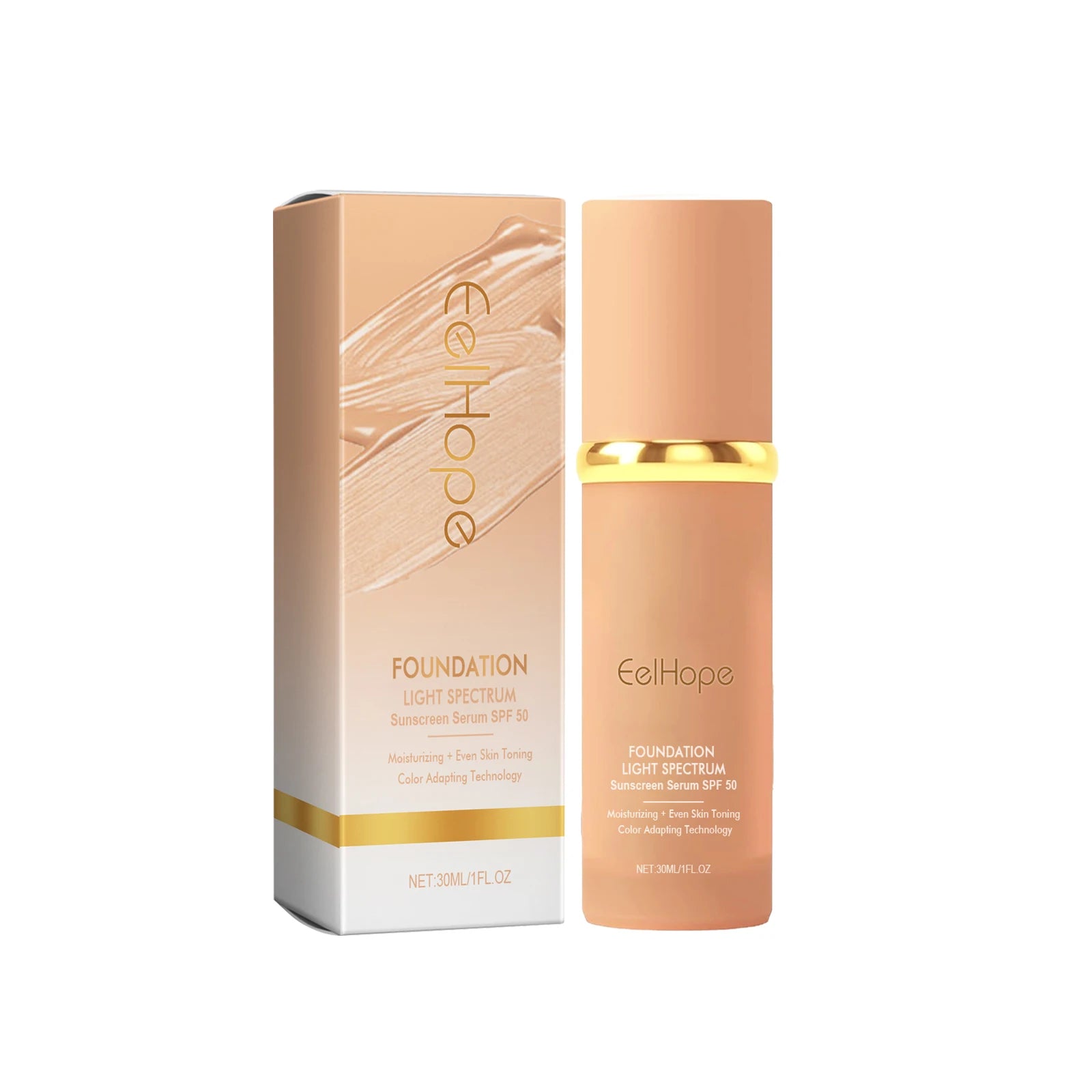 EELHOPE Face Makeup Foundation Natural Lightweight Texture Perfect Coverage Glowing Skin Tone Moisturizing Face Foundation Cream