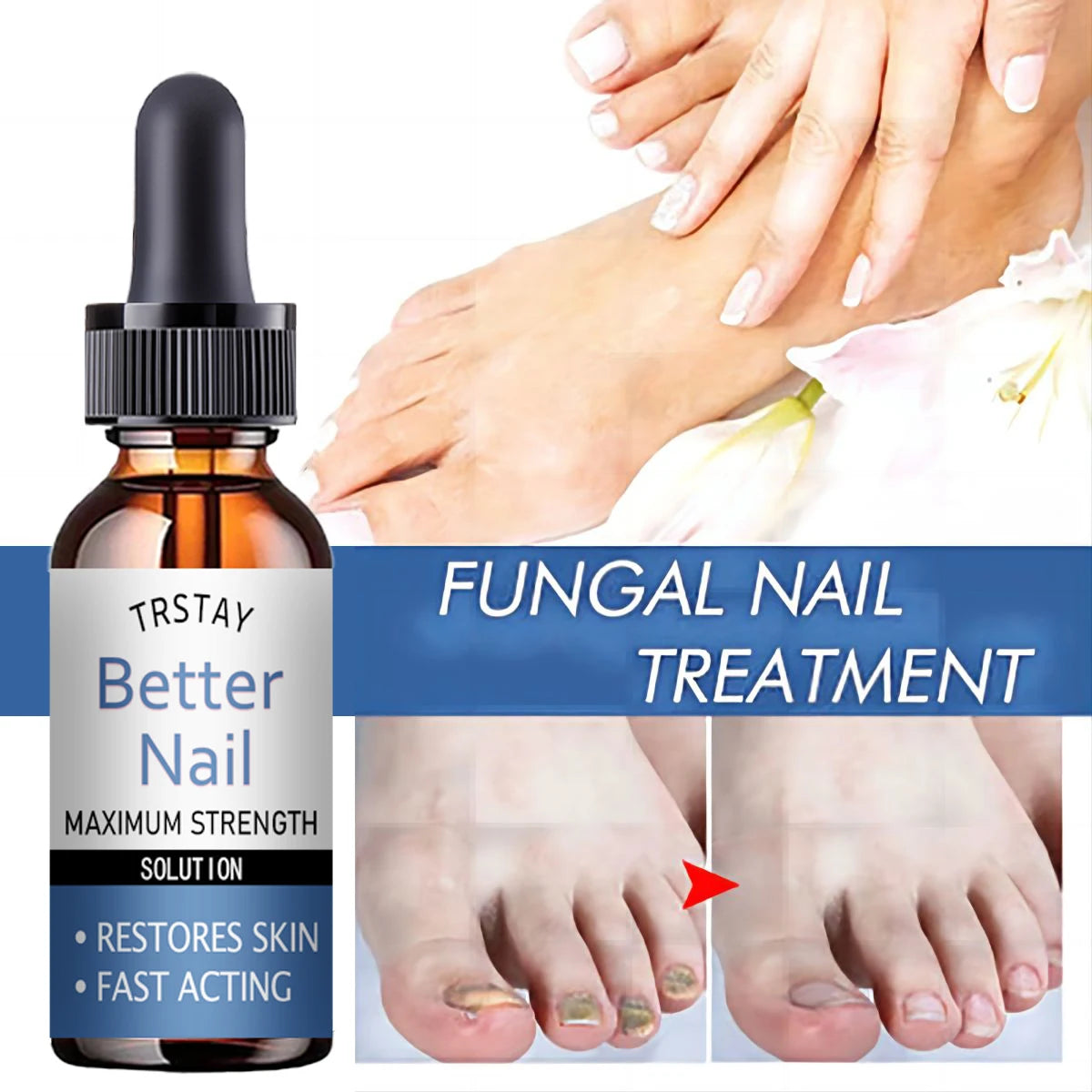 TRSTAY 50ml Nail Cuticle Nutrient Oil Nourishes and Repairs Damaged Nails Moisturizing Strengthens and Brightens Nail Care