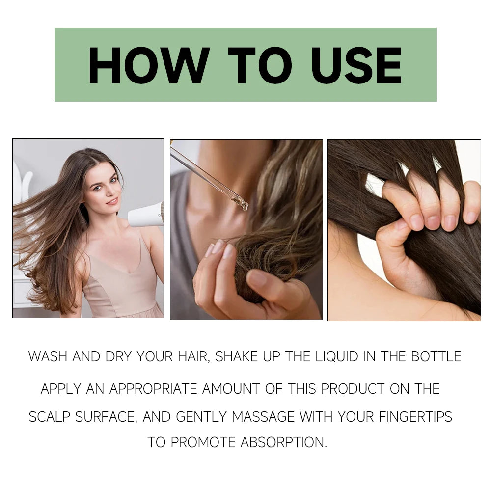 Rosemary Dense Hair Essential Oil Repair Hairs Damage Prevent Hair Loss Promotes Hair Growth Fights Dandruff Dry ScalpAdds Shine