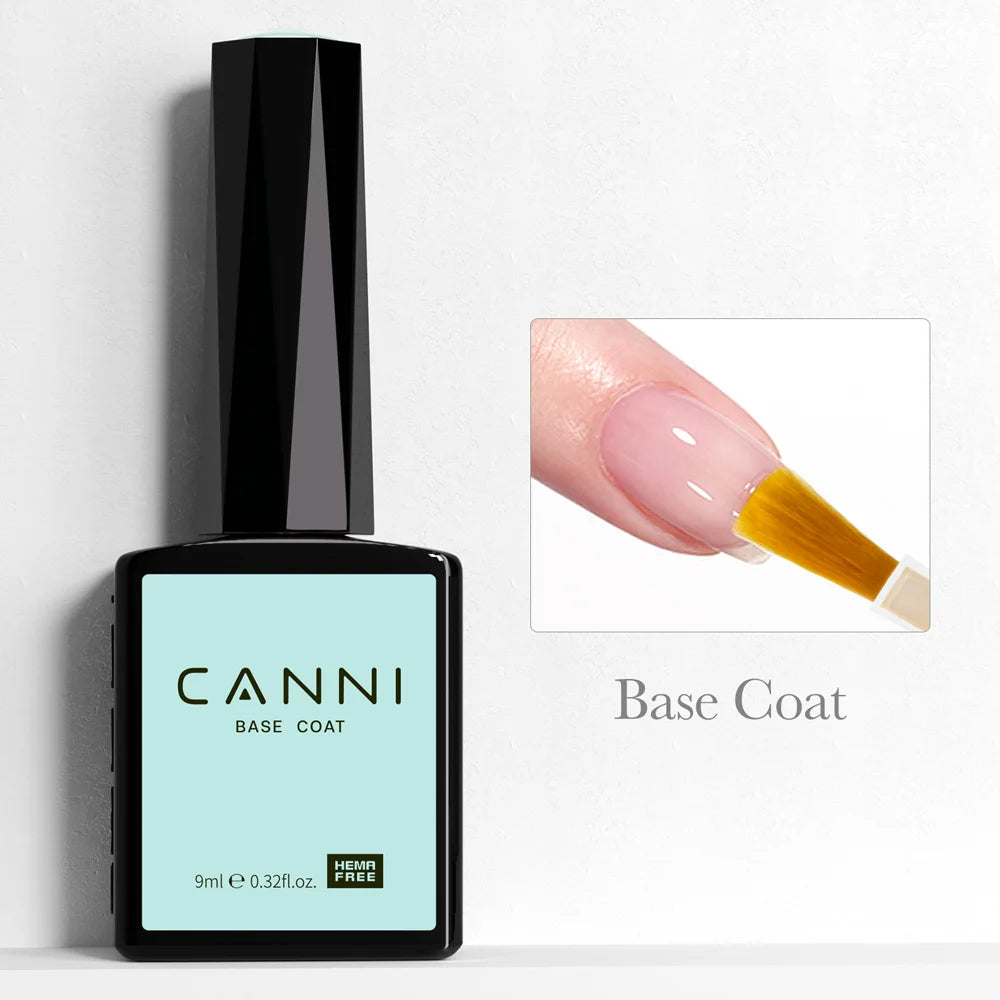 CANNI 9ml Nail Gel Polish HEMA TPO FREE Transparent Jelly Color Nude Pink French SoakOff UV LED Varnish Lacquer Milky White DIY