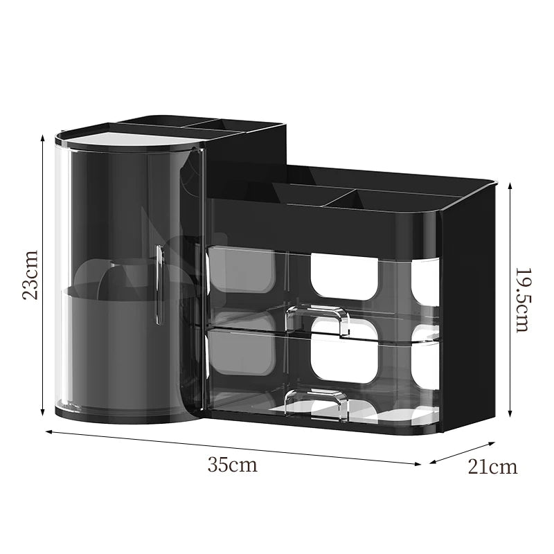 Cosmetic storage box desktop dressing table large capacity skin care products lipstick lotion drawer type dustproof storage rack