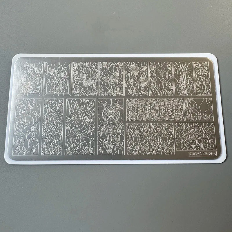 XMQ STAMPING NAIL PLATES FLOWERS TEMPLATES TOOLS