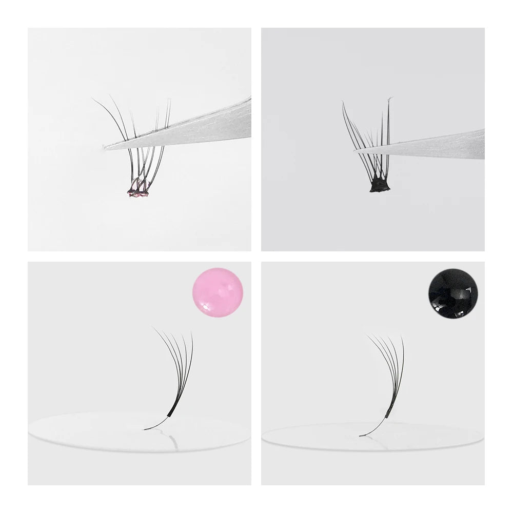 GLAMLASH Eyelash Extension Glue Individual False Lashes Black Adhesive Kit for Professional Use 0.3-2 Sec Dry Time