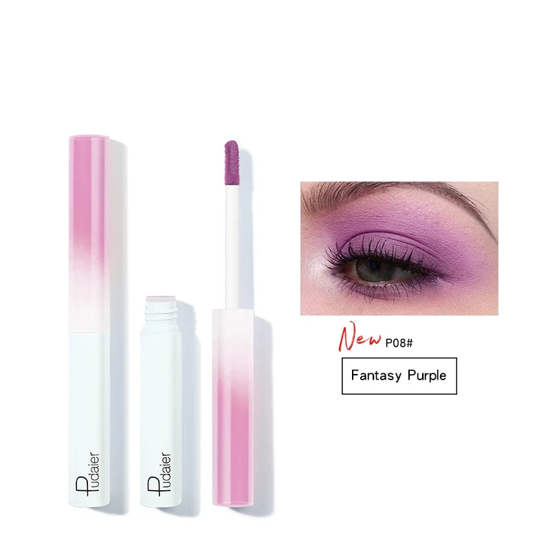 8 Colors Matte Liquid Eyeshadow Stick Waterproof Lasting Matte Metallic Easy To Makeup Professional Eye Dark Brown Eyeshadow