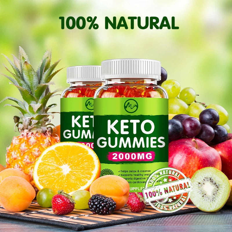 Minch 60 Count Keto Gummies Ketone Fat Body Management Burner Green Apple Cider Vinegar Vitamin Bear Gummy For Men Women Sweets