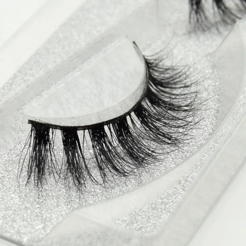 Visofree Eyelashes 3D Mink Lashes Soft Natural Handmade Cruelty Free Mink Eyelashes Lightweight Full Strip Cilios Posticos D23