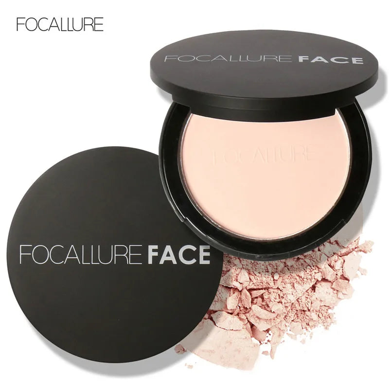 Mineral Face Pressed Oil Control Natural Foundation Powder 3 Colors Smooth Finishing foundation