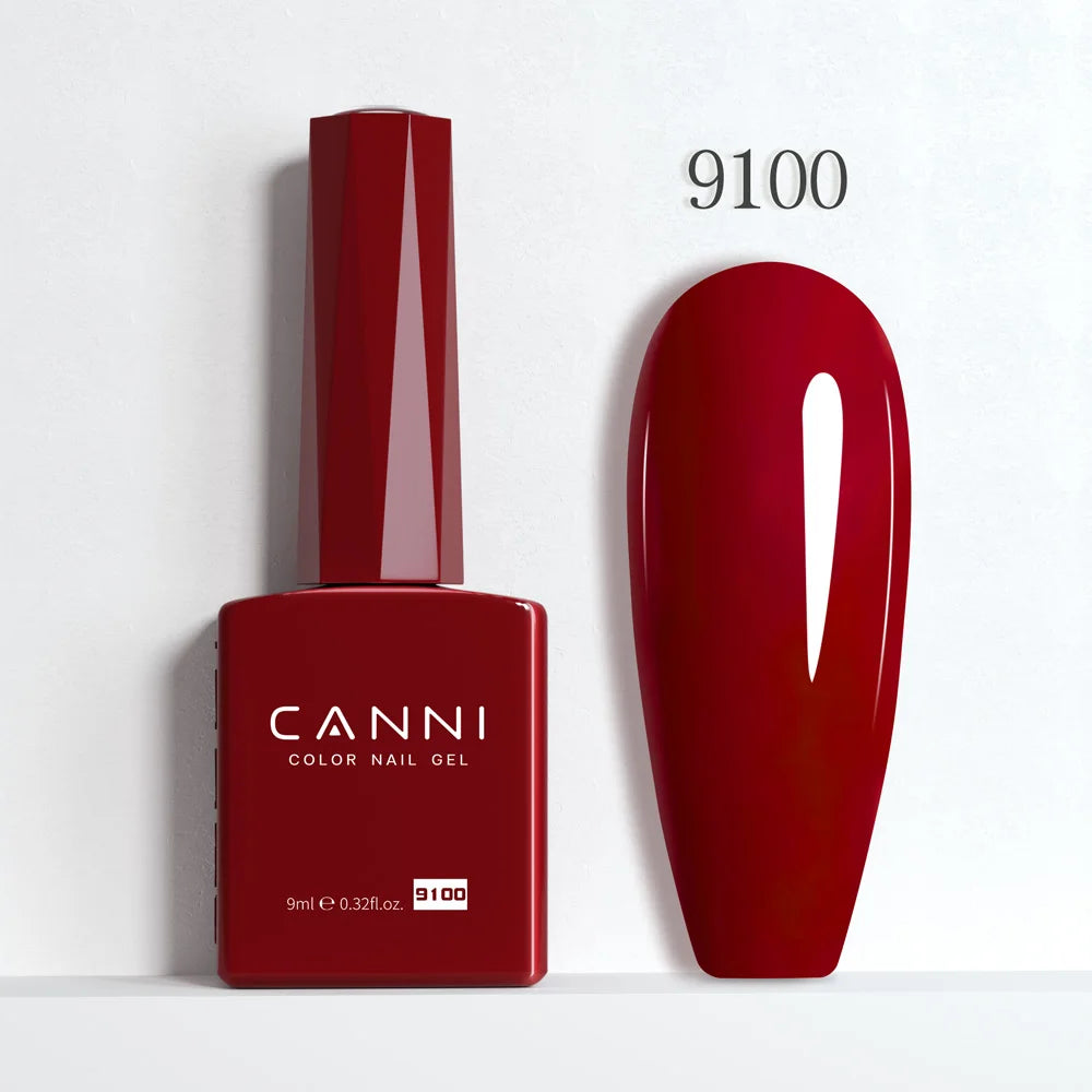 9ml CANNI HEMA/TPO FREE Nude Pink Color Nail Gel Polish Full Coverage Semi Permanent Long Wear Top Coat Venalisa Gel Varnish