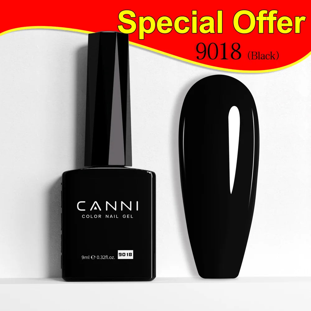 9ml CANNI HEMA/TPO FREE Nude Pink Color Nail Gel Polish Full Coverage Semi Permanent Long Wear Top Coat Venalisa Gel Varnish