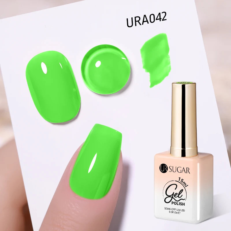 UR SUGAR 15ml No Wipe Top Base Gel Nail Gel Polish Matte Top Coat Enhancer Varnish Semi Permanent Soak Off UV LED Nail Art