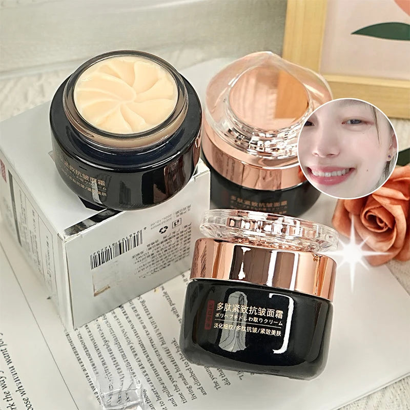 Peptide Anti Wrinkle Firming Cream Fades Fine Lines Brightens Skin Tone Moisturizes Hydrates Improves Dull Skin