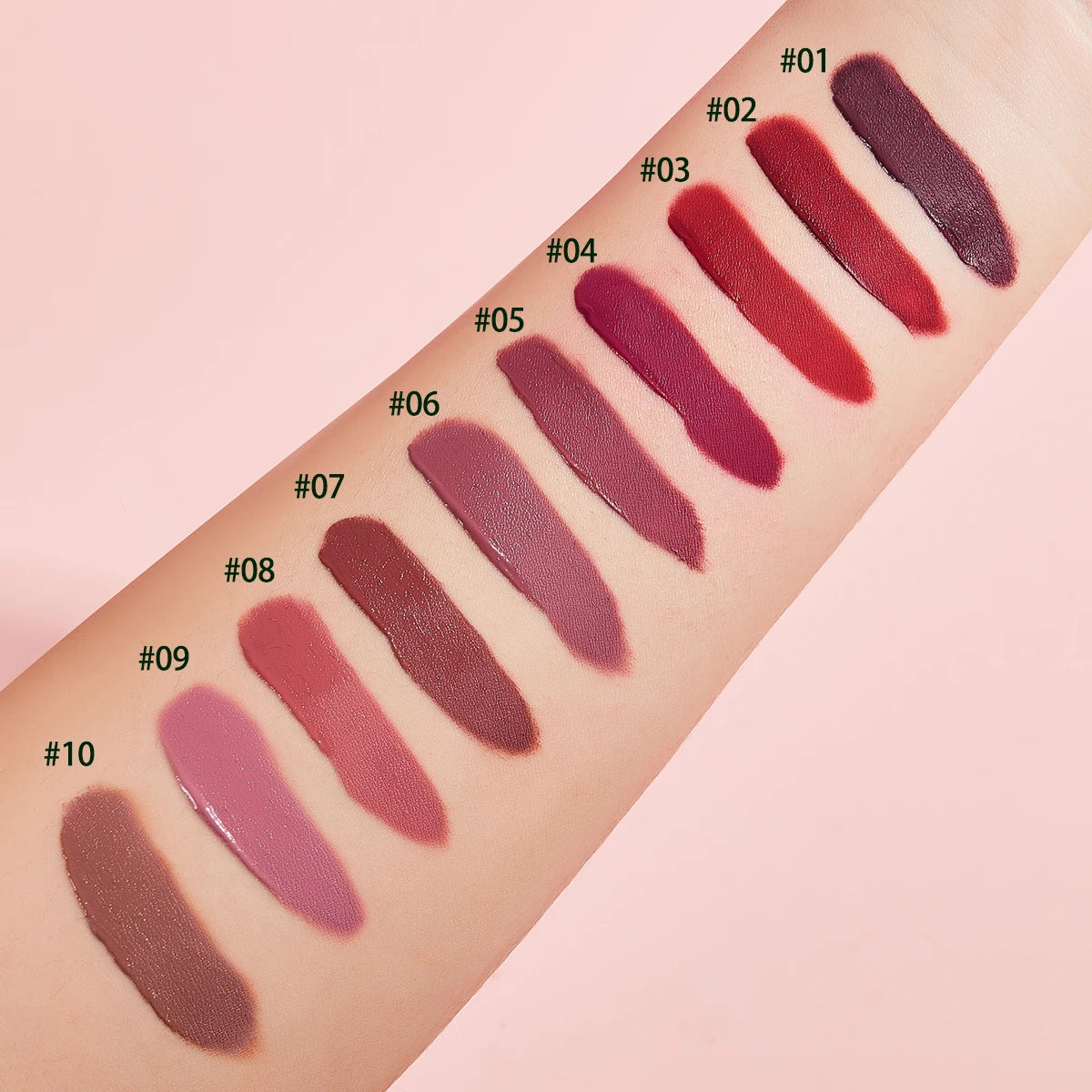 10 Color Mouth Red Lip Glaze Makeup Set, Exquisite, Practical, Comfortable, Portable, Easy To Apply Makeup Set Christmas gift