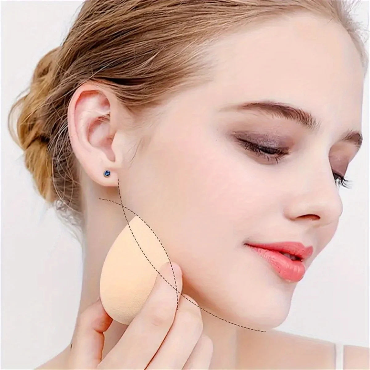 5-10PCS Ombre Makeup Sponge Set - Vegan Dual Use for Liquid/Powder | Latex-Free Travel Essentials All Skin Types