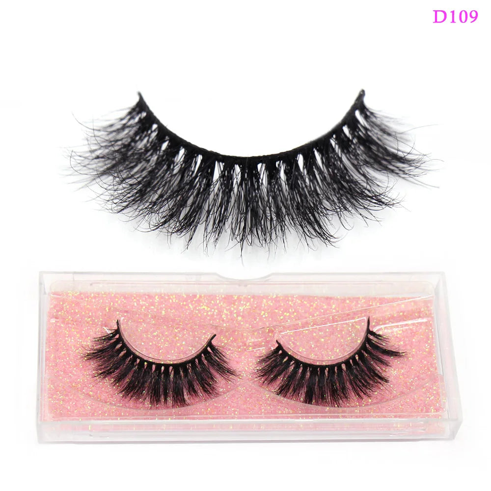 LEHUAMAO 3D Mink Lashes Makeup Eyelashes Fluffy Natural long fake lashes Full stripe reusable False Eyelash Extension 1 Pair