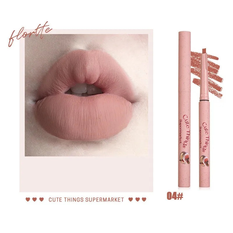 New Slim Lip Liner Long Lasting High Pigments Waterproof Lady Charming Lip Liner Contour Makeup Lipstick Tools FLORTTE