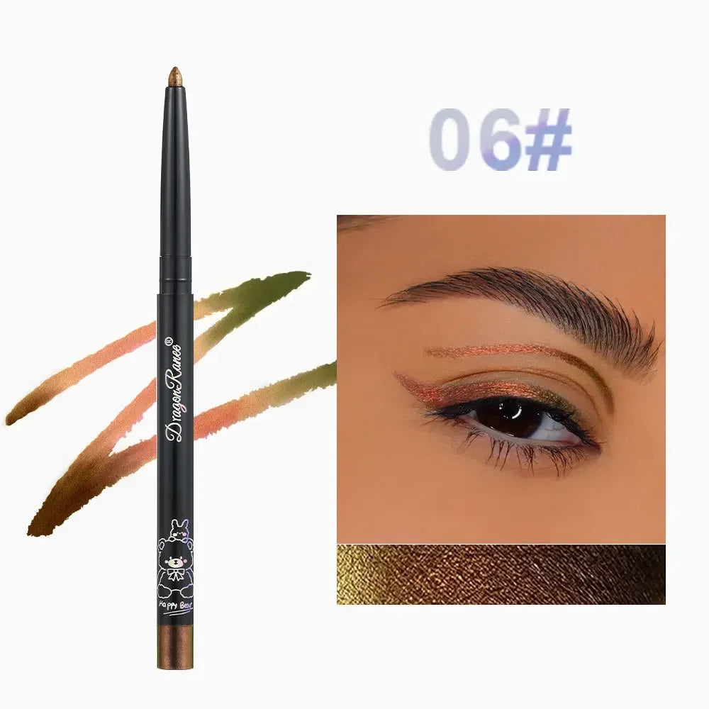 Diamond Shiny Eyeliner Pencil Waterproof Chameleon Eyeliner Gel Metallic Eyeshadow Liner Pearl Gloss Color Aurora Eyes Make up