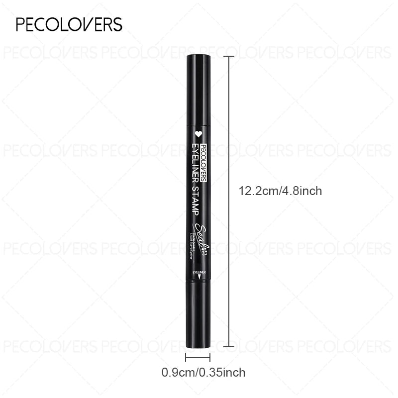 1PC Waterproof Silky Seal Eyeliner - Dual-ended, Quick-drying and Long-lasting Liquid Eyeliner, Perfect for Christmas