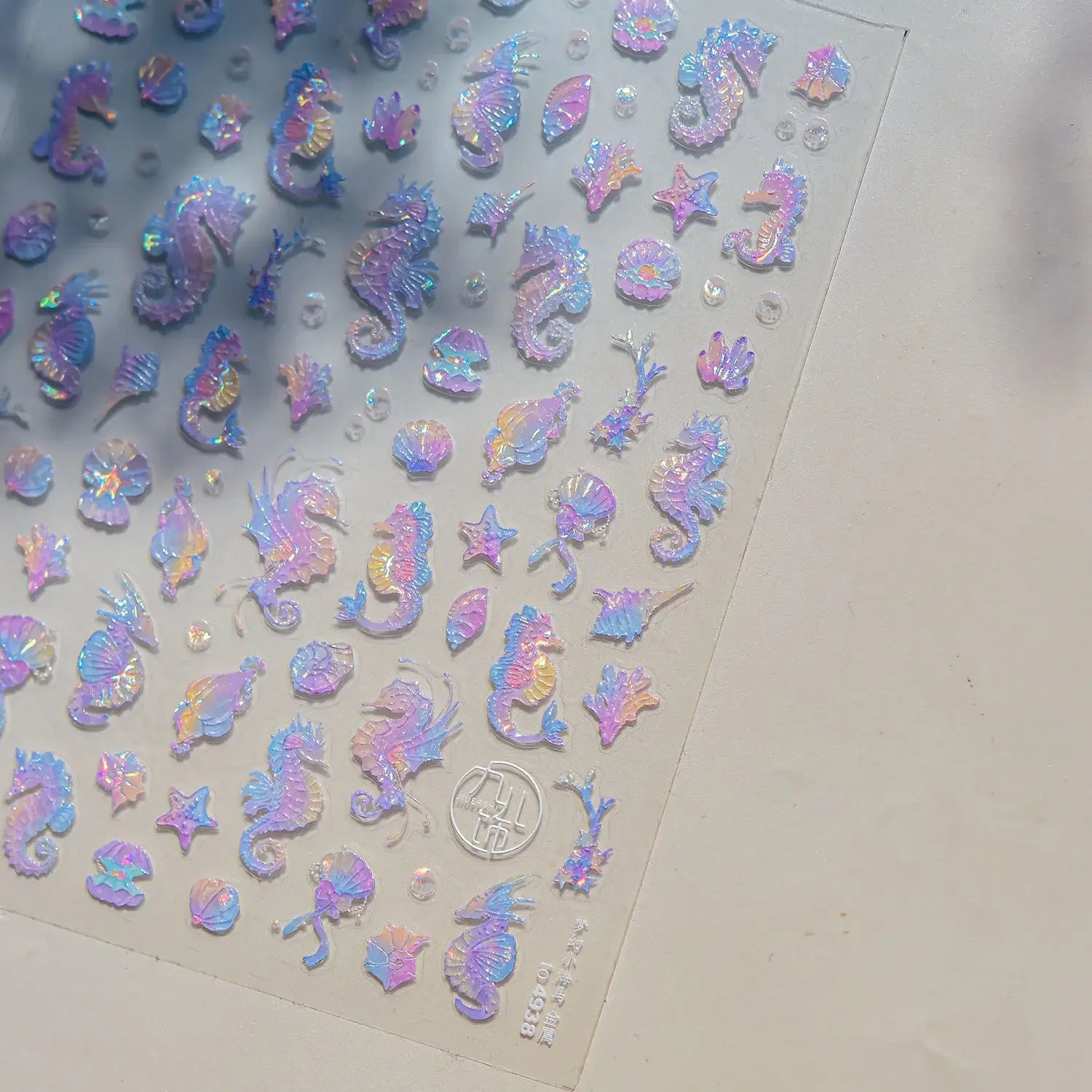 Goldfish Cavort Water Grass Lotus Flower Leaf Brocaded Carp Koi Ripple Droplet Water Bubbles 5D Nail Art Stickers Manicure Decal