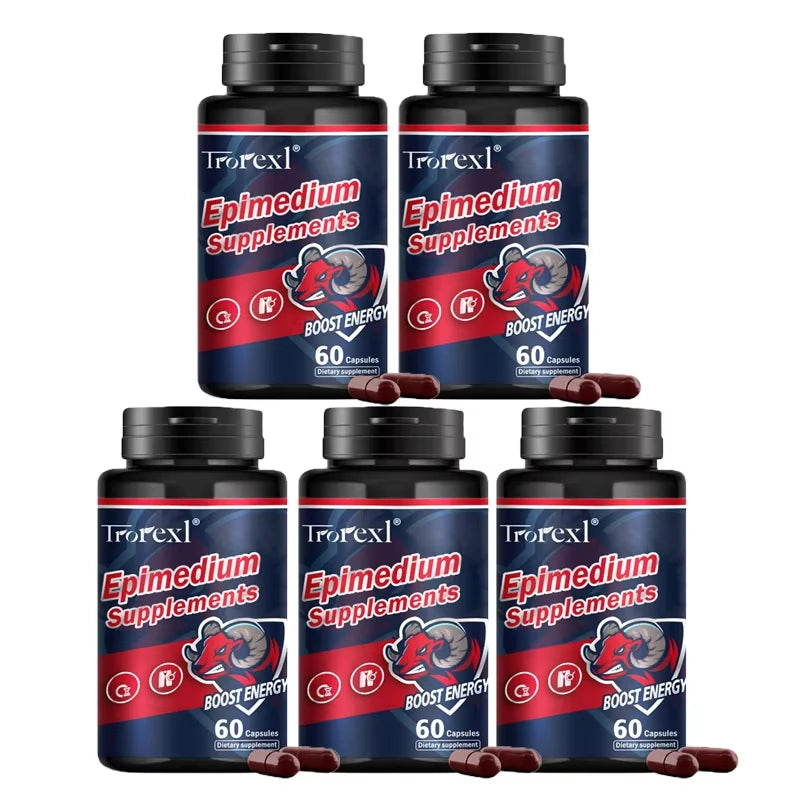 Herb Epimedium Capsules, Male Enhancing Supplement,Test Booster for Men Performance - Drive, Strength, Stamina Growth