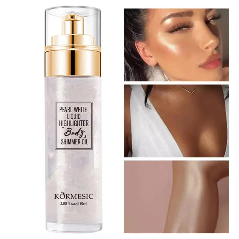 Glitter Spray Hair Body Glitter Spray Sparkly Quick High-Gloss Face Highlighter Long Lasting Shimmery Body Makeup Spray