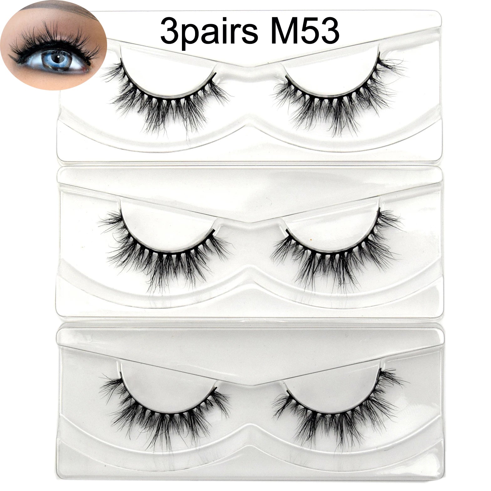 Visofree Eyelashes 3D Mink Lashes Soft Natural Handmade Cruelty Free Mink Eyelashes Lightweight Full Strip Cilios Posticos D23