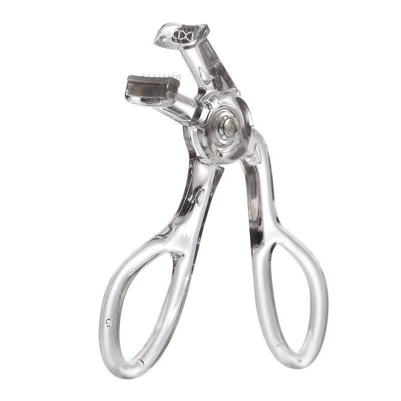 Professional Eyelash Curler Frameless One-clip Curling Comb Tooth Eyelash Curler with Refill Pad Long-lasting Shaping Lash Tools