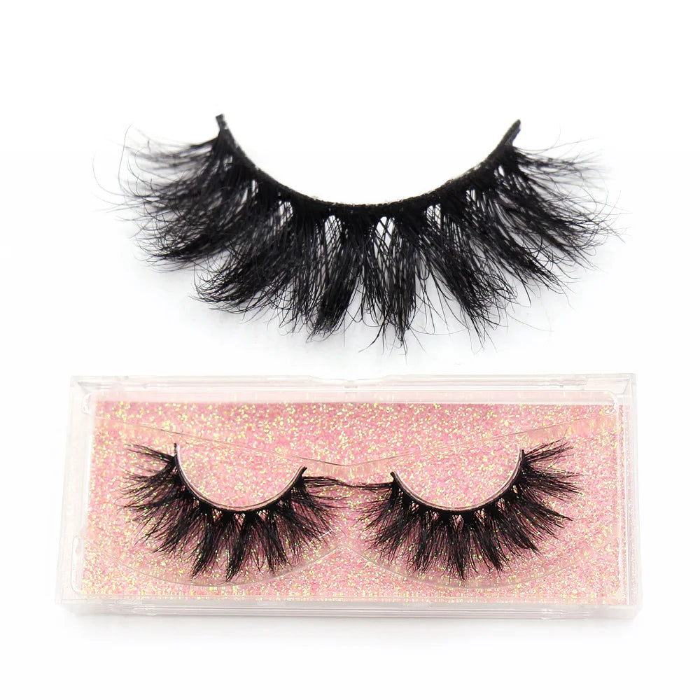 LEHUAMAO 3D Mink Lashes Makeup Eyelashes Fluffy Natural long fake lashes Full stripe reusable False Eyelash Extension 1 Pair