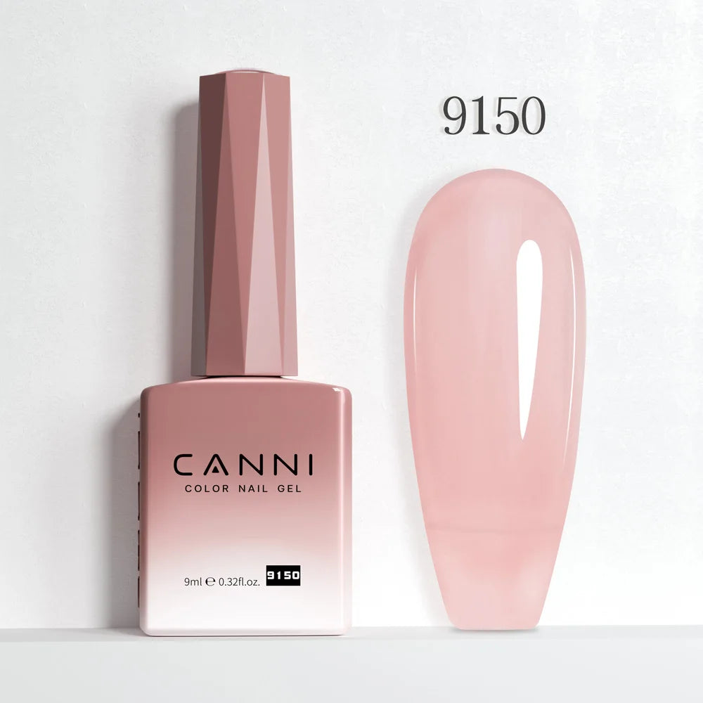 CANNI 9ml Nail Gel Polish HEMA TPO FREE Transparent Jelly Color Nude Pink French SoakOff UV LED Varnish Lacquer Milky White DIY