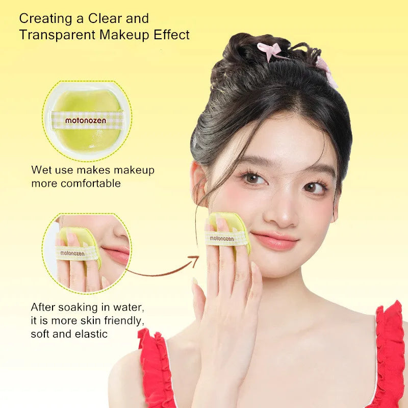 MOTONEOZEN 4pcs Makeup Blender Puffs Soft Smooth Powder Liquid Foundation Concealer Cosmetic Sponge Applicator Tool Dry Wet Use