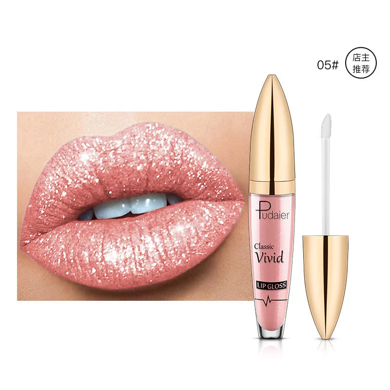 High pigmented Shiny lipstick, long-lasting, glossy waterproof lipstick - party stage role-playing Valentine's Day gift