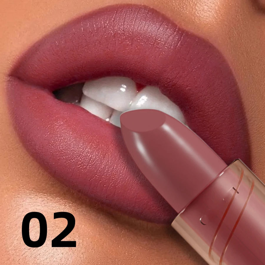 14-color Matte Lipstick Red Lip Stick Waterproof Sexy Korean Makeup Lip Tint Brown Pink Lip Cosmetic Long Lasting Lip Gloss