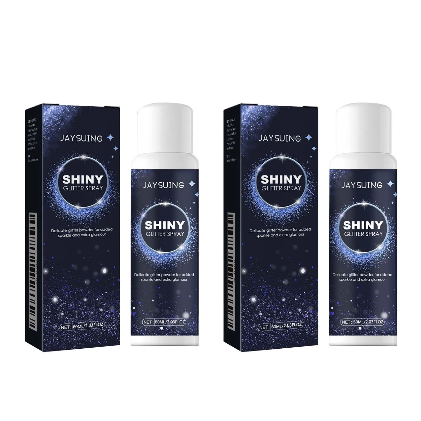 Shiny Glitter Spray Radiant Silver Glitter Spray for Hair &Body Instant Holographic Highlight Sparkling Shimmer Makeup for Party