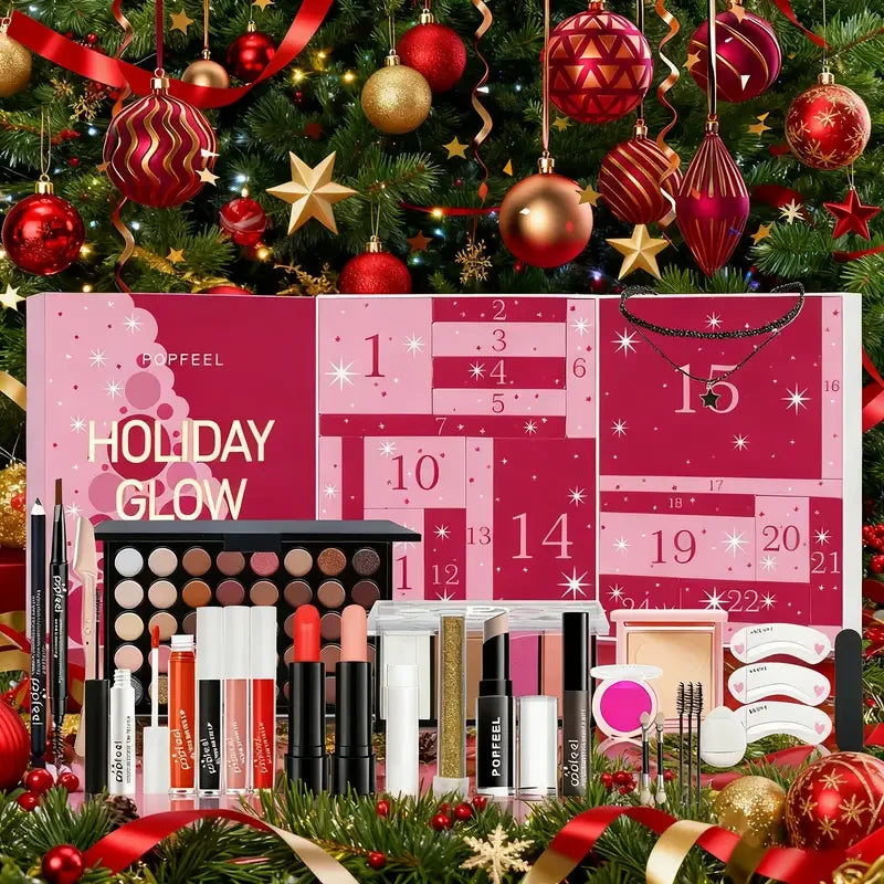 All-in-One Makeup Kit Gift Set with Eyeshadow Palette Power Lip Gloss Professional Multifunctional Women Makeup Christmas Gift