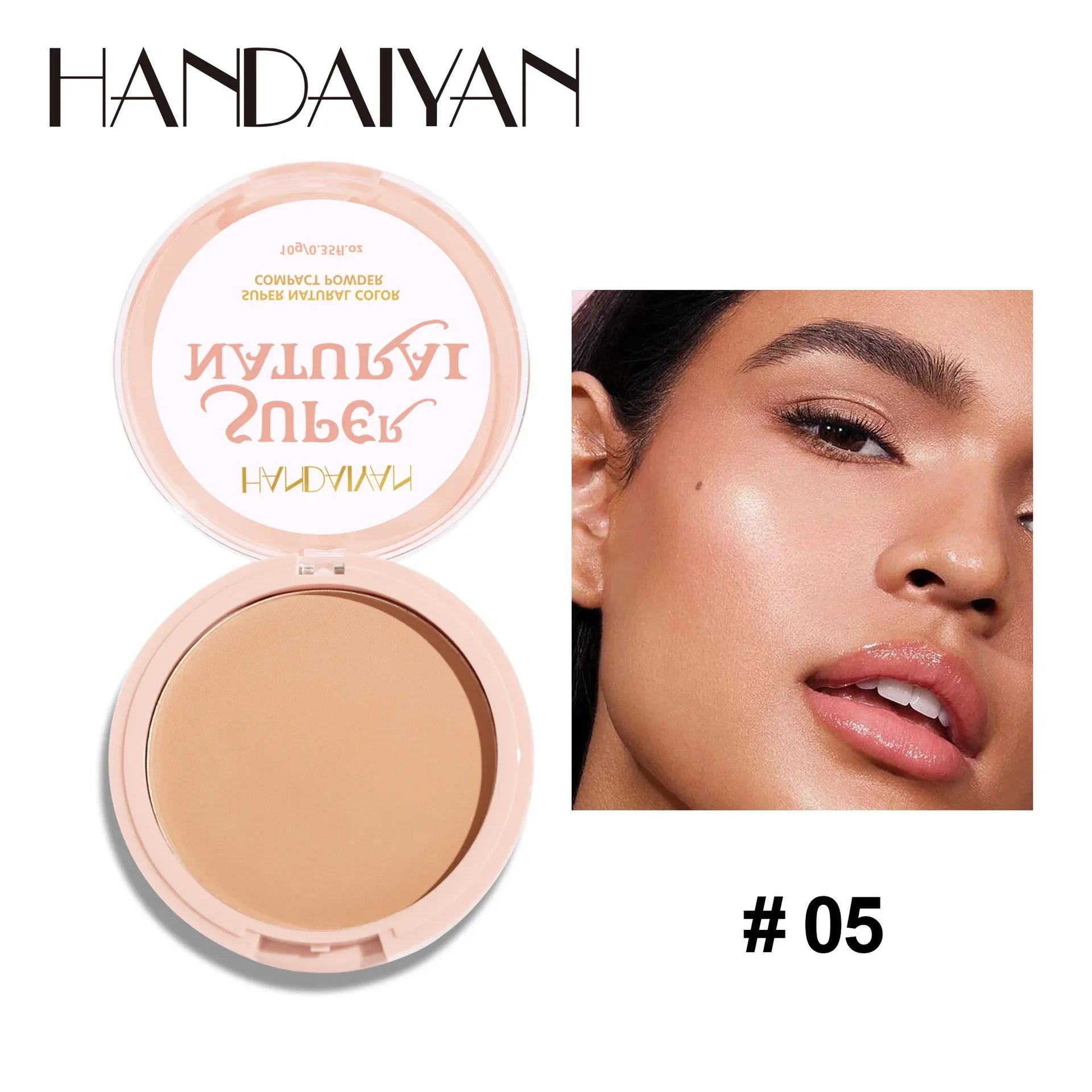 8 Color Matte Face Pressed Powder Oil Control Natural Setting Powder Foundation Full Coverage Waterproof Lasting Makeup