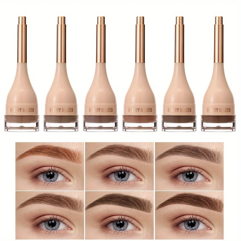3Pcs Set Eye Makeup Set 6 Colors Eyebrow Pomade, Long Lasting Waterproof Eyebrow Eyebrow Gel Cosmetics