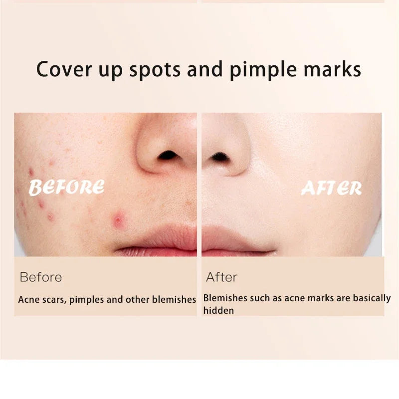 Even Skin Tone Moisturizing Oil Control Liquid Concealer Freckles Covering Acne Marks Dark Circles Concealer Face/Eye's Makeup