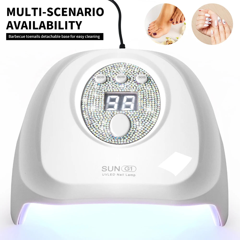 SUN G1 Professional UV Nail Dryer 24 LED Nail Lamp with Auto Sensor Suitable for Drying Cure Gel Nail Polish Nail Salon Tool
