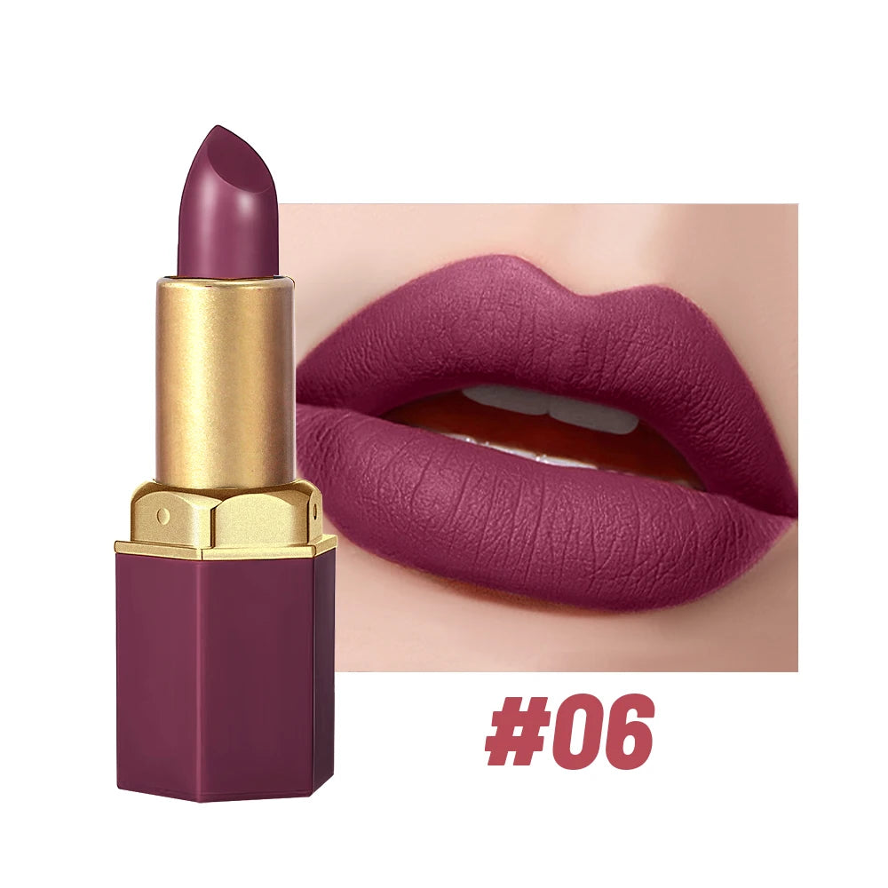 SAM SUGAR 6-Color Matte Lipstick , Non-Stick Cup Long-Lasting Velvet Finish, Smooth Matte Lip Color Waterproof Smudge-proof
