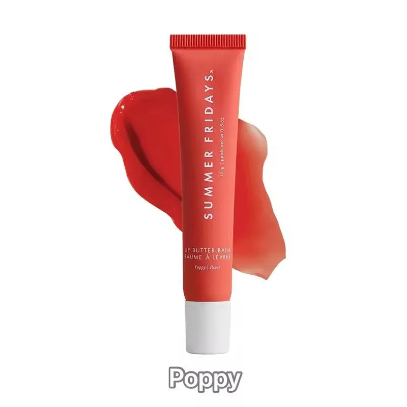 Summer Fridays Lip Balm Moisturizing Mirror Lip Gloss Lip Vanilla Pink Sugar Coffee Cake Smell Lipstick Transparent Makeup Oil