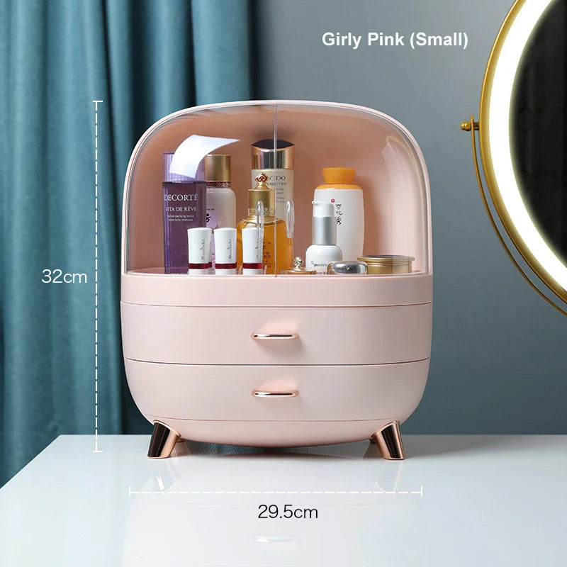 Makeup Container Polish Box Desktop Storage Organizer Makeup Drawer Large Box Cosmetic Capacity Storage Nail Jewelry Organizer