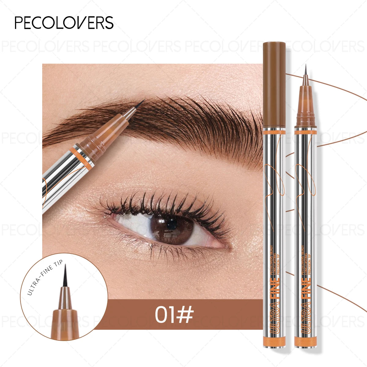 Waterproof Liquid Eyebrow Pencil 0.01mm Ultra Fine Sweat-proof Natural Eeyeliner Lying Silkworm Pen Lasting Makeup Eye Cosmetics