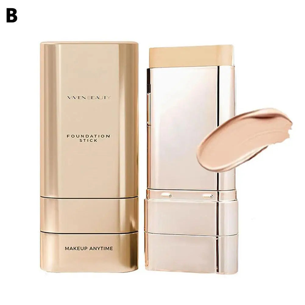 2-In-1 Matte Foundation Stick Lightweight Long-lasting Refreshing Full Coverage Dark Circles Corrector Facial Makeup