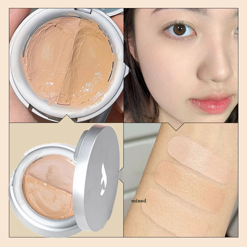 Five-color Concealer Palette Moisturize Natural Facial Cream Cover Dark Circles Acne Professional Makeup Cosmetic Even Skin Tone