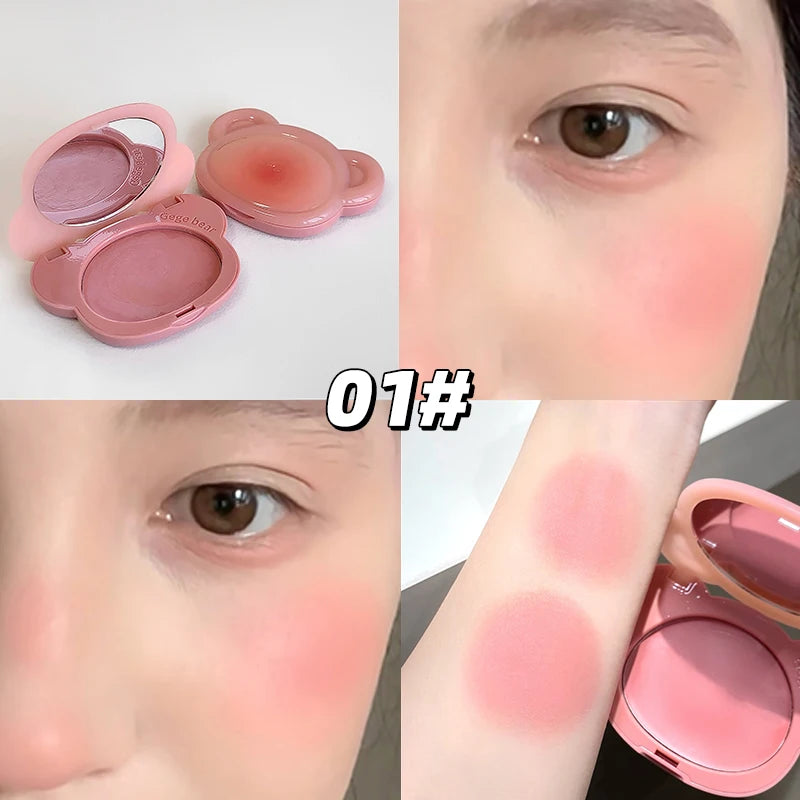 Light Blush Cream Gege Bear Moisturizing Matte Vitality Moisturizing Whitening Brightening Natural Rouge