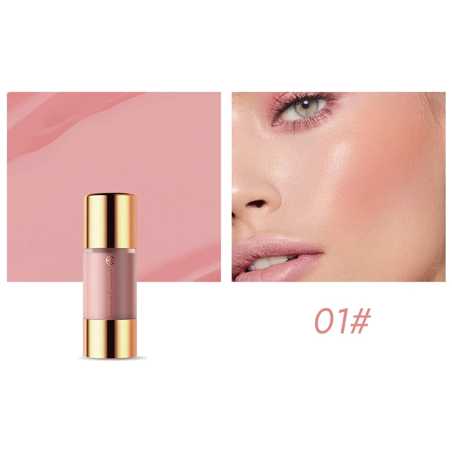 YOUNG VISION 8 colors long-lasting Bottom press moisturizing easy makeup blush pencil solid creamy Liquid blusher