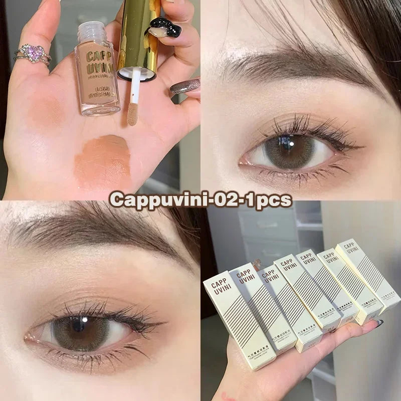 Glitter Liquid Eyeshadows 6 Color Contour Makeup Lasting Matte Natural Cheek Contour Blush Pigment Milk Coffee Shadow Cosmetics