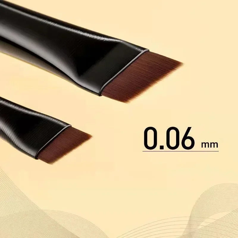 New 1/2PCS Eyebrow Contour Brush 0.06mm Ultrathin Eyebrow Eyeliner Brush Portable Small Angle Eyebrow Brush Makeup Tool