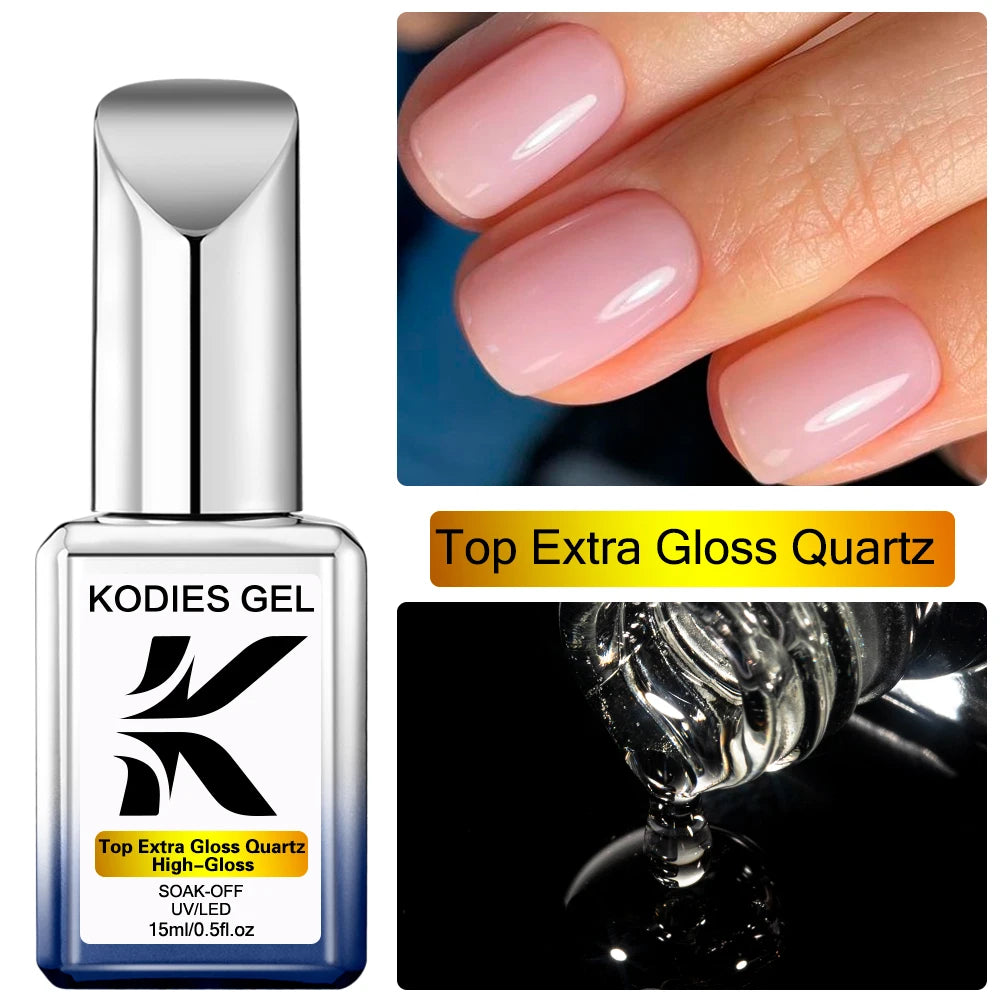 KODIES GEL Keratin Rubber Base Coat 15ML Nail Strengthener Gel Nail Polish Semi permanent UV Durable Base Varnish Protects Nails