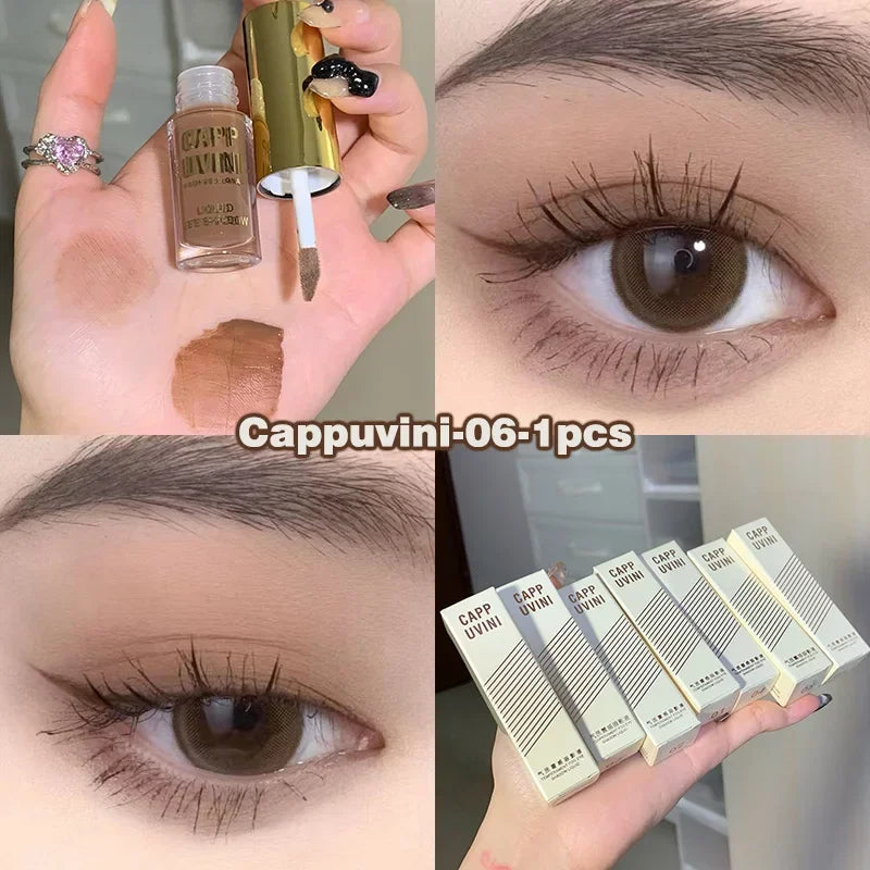 Glitter Liquid Eyeshadows 6 Color Contour Makeup Lasting Matte Natural Cheek Contour Blush Pigment Milk Coffee Shadow Cosmetics