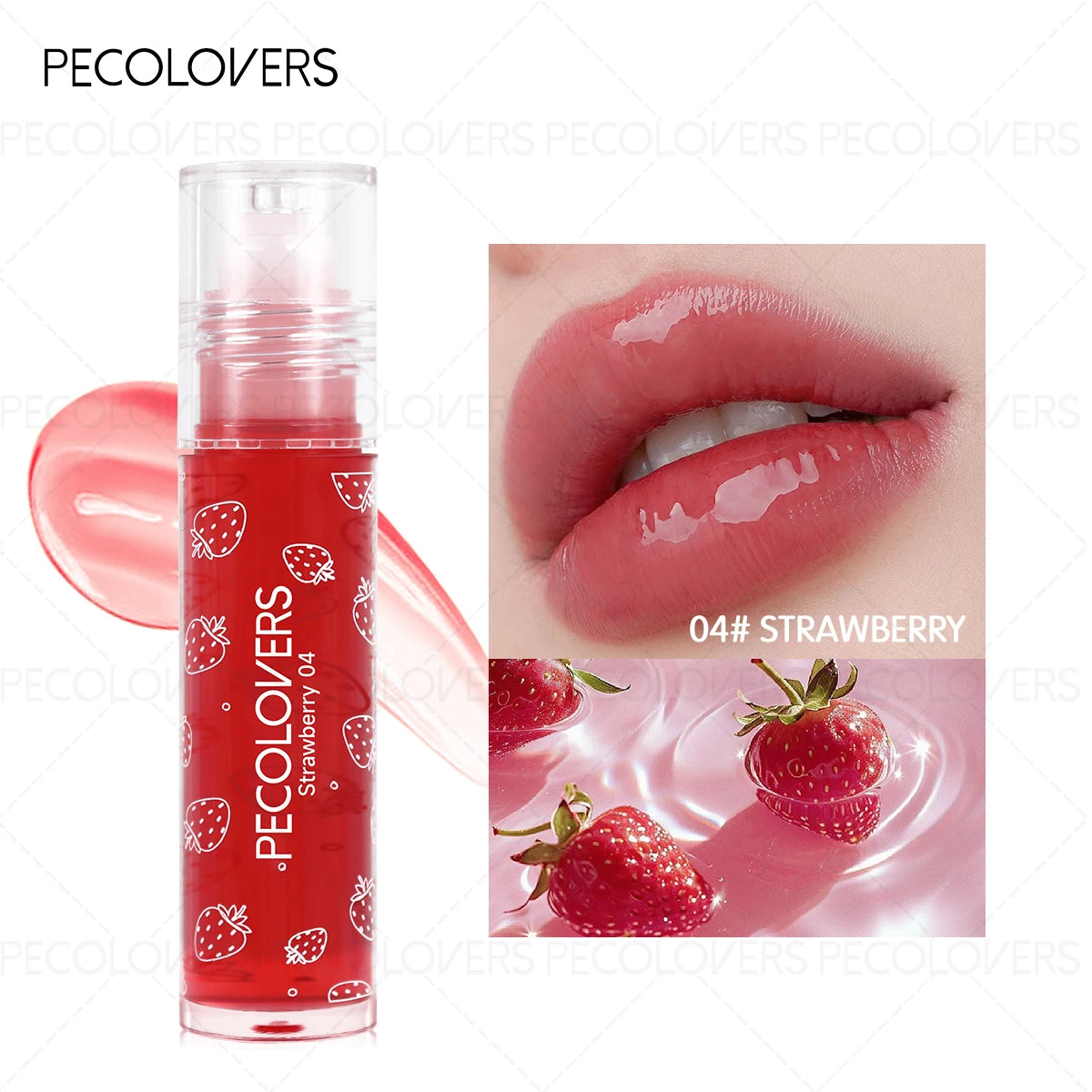 1 Pcs Fruity Flavors Moisturizing Lip Balm Lip Glaze, Silky Smooth and Soothing Lip Gloss, Hydrating Mirror Lip, Daily Lip Care